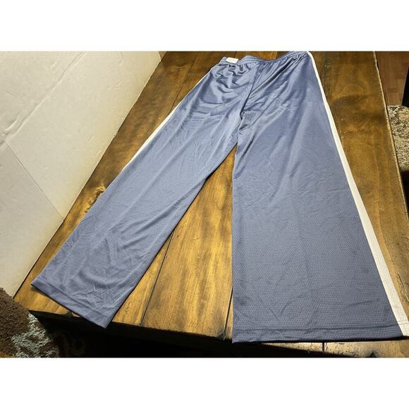 Victoria's Secret Pink Mesh Tech Wide Leg Pants Relaxed Fit Blue Womens Size Med - Picture 2 of 10